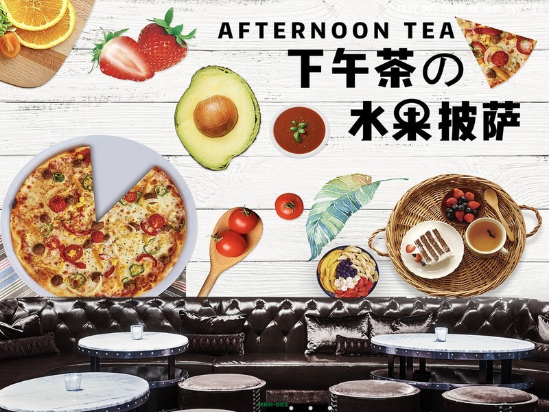 Trang trí quán pizza MNH-003